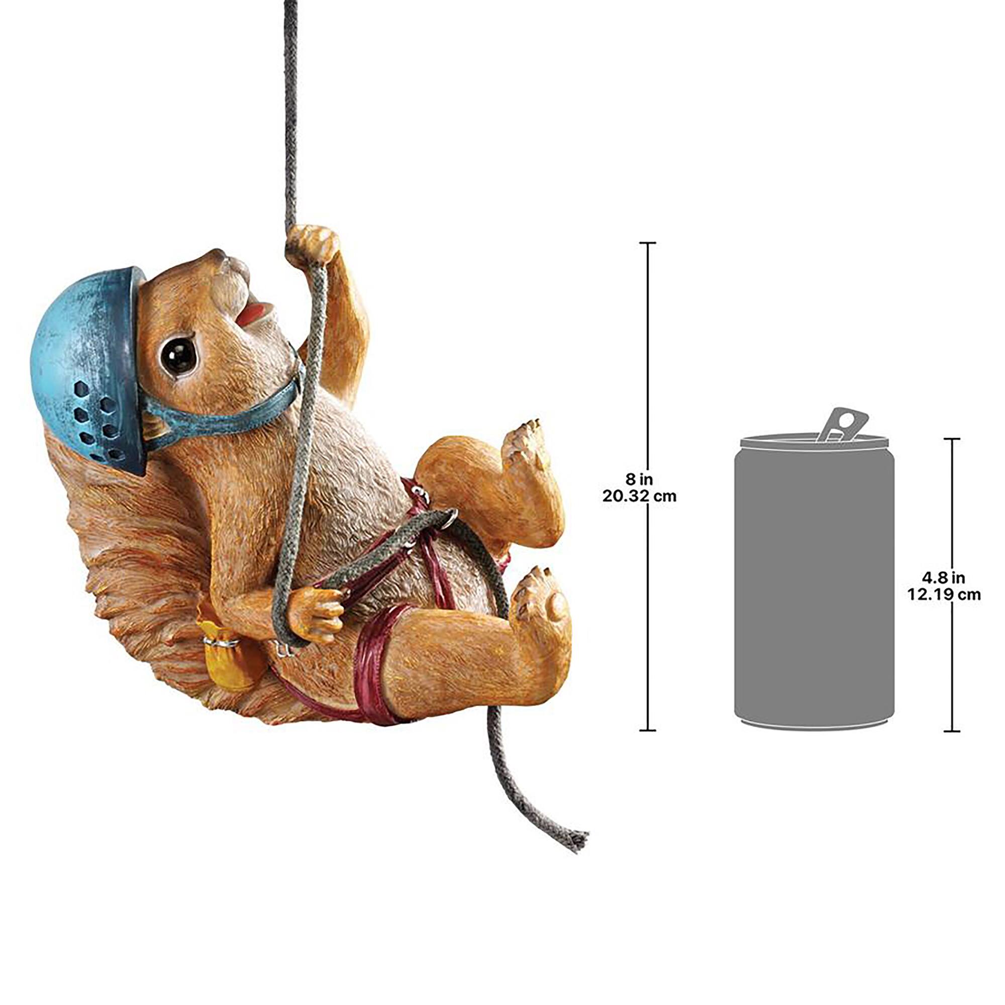 Design Toscano 8" Skyler the Climbing Squirrel Statue, 2ct.